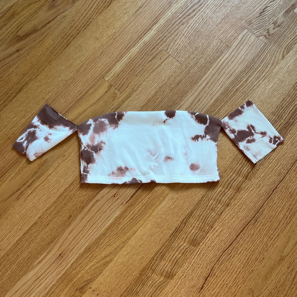 Off shoulder crop top tie dye - Picture 3 of 3